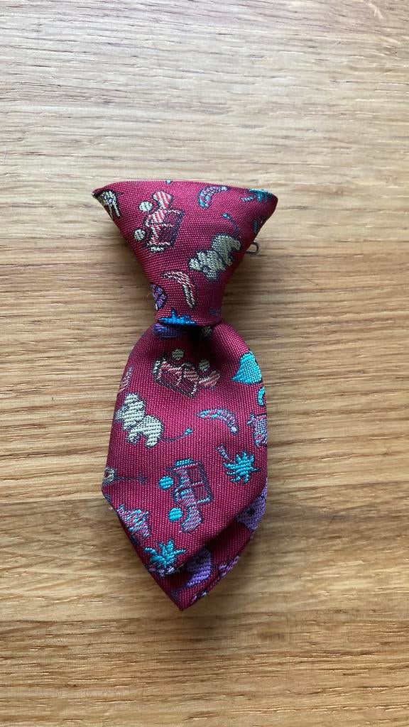 Mini stropdas - vintage broche, Kleding | Heren, Stropdassen, Ophalen of Verzenden, Gedragen, Met patroon