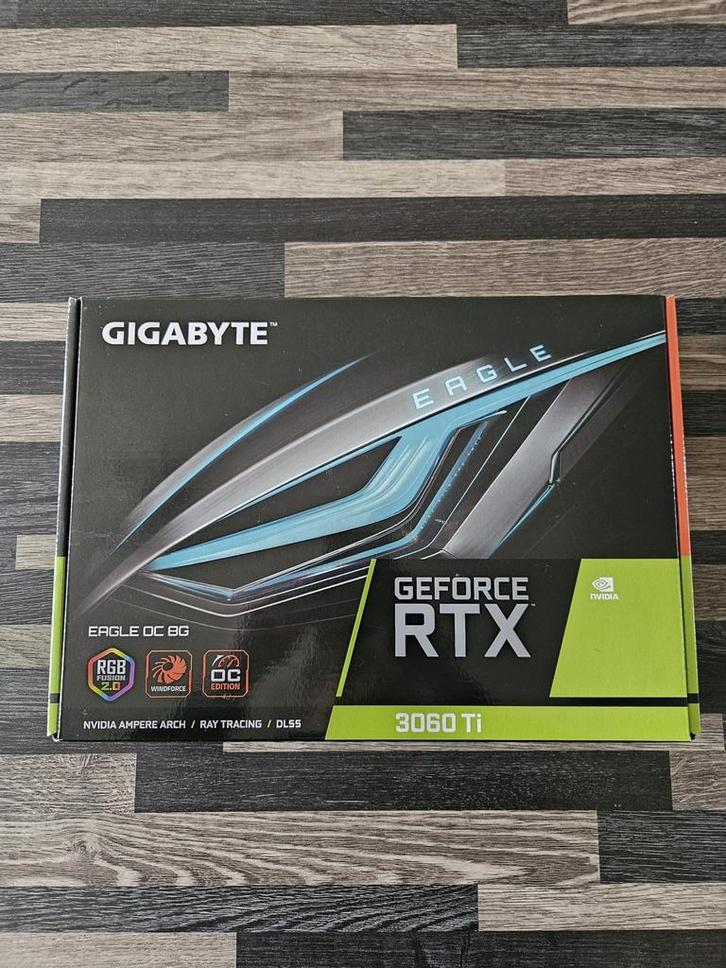 Gigabyte RTX 3060 Ti Eagle OC 8G, Computers en Software, Videokaarten, Gebruikt, Nvidia, PCI-Express 4.0, GDDR6, Ophalen of Verzenden