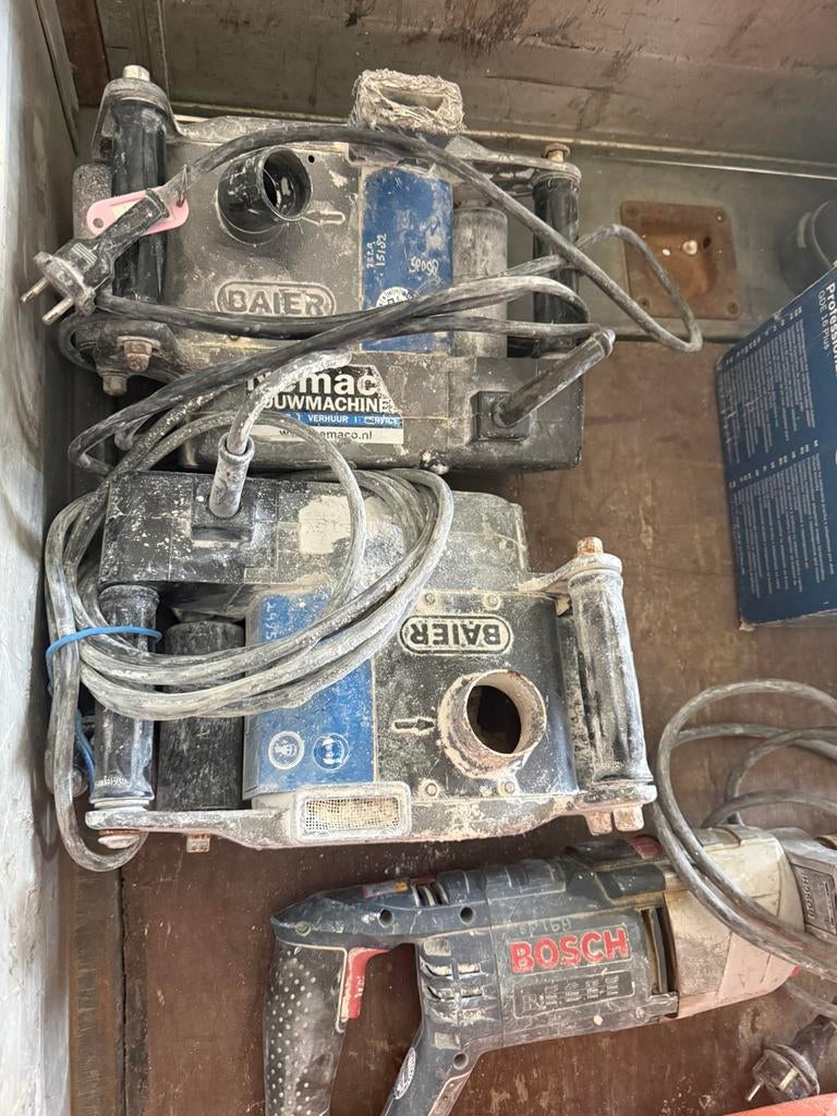 2x Gips freesmachine en bosch gatenboor machine  te koop, Ophalen of Verzenden, Gebruikt