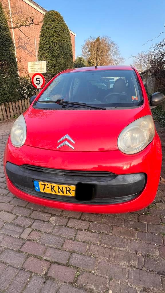 citroen C1 2006, Auto's, Citroën, Particulier, C1, Benzine, Overige carrosserieën, Handgeschakeld, Rood, Grijs, Stof, Ophalen