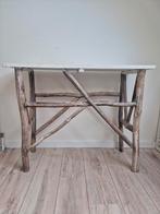 Unieke side table met takken als poten, Huis en Inrichting, Tafels | Sidetables, Ophalen, Gebruikt, Overige houtsoorten, 100 tot 150 cm