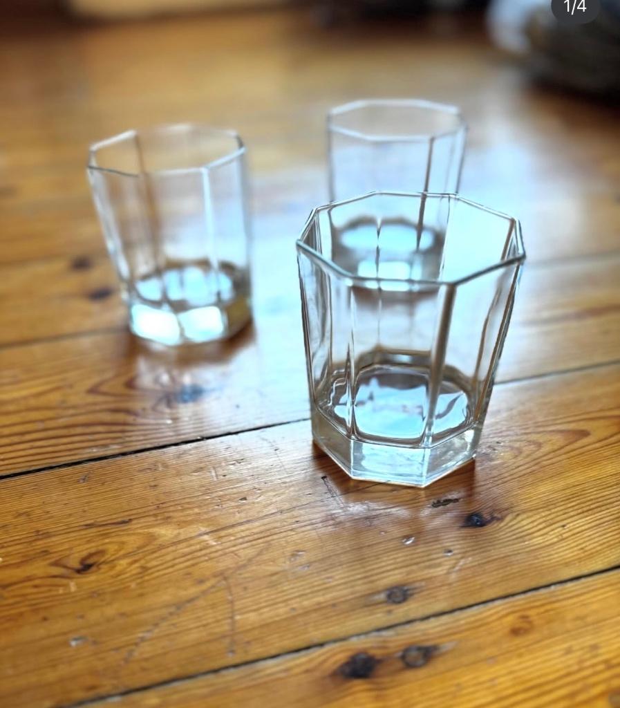 Vintage glazen Arcoroc, Antiek en Kunst, Antiek | Glas en Kristal, Ophalen of Verzenden