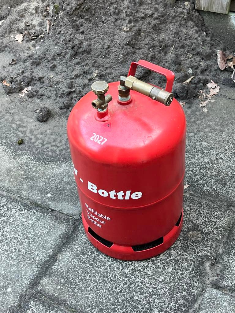 Hervulbare gasfles (2027), Caravans en Kamperen, Ophalen of Verzenden, Gebruikt