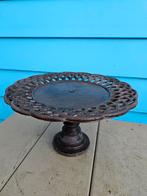 Decoratieve schaal op voet (gietijzer), Ophalen of Verzenden