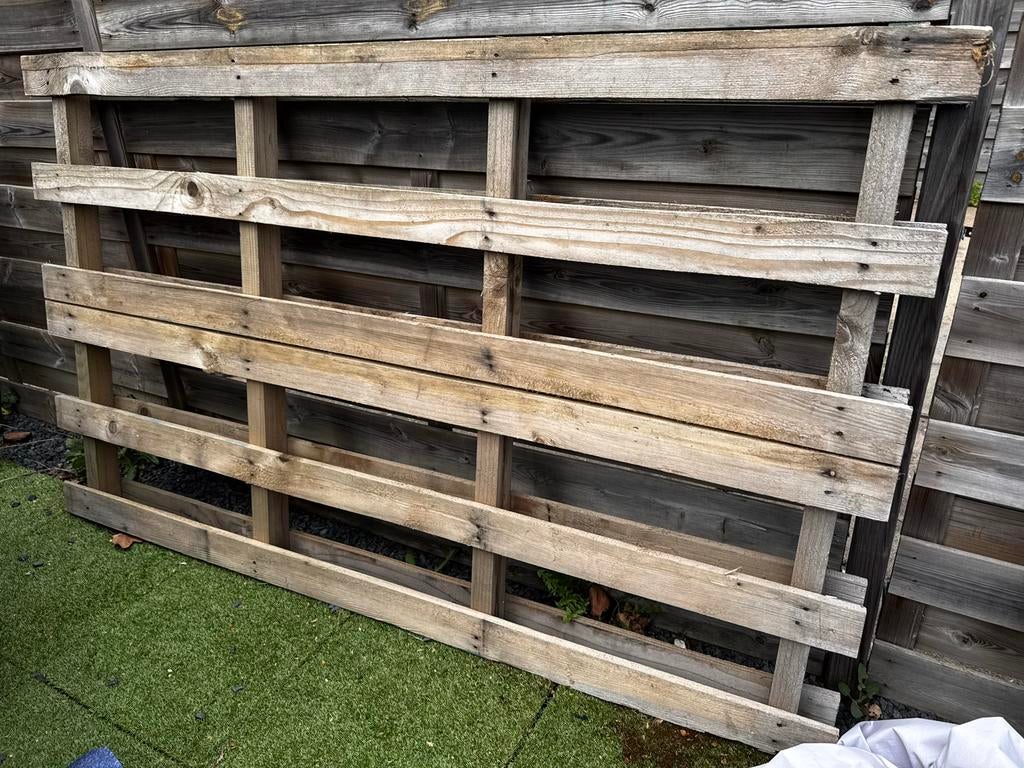 Groot houten pallet, Ophalen, Gebruikt