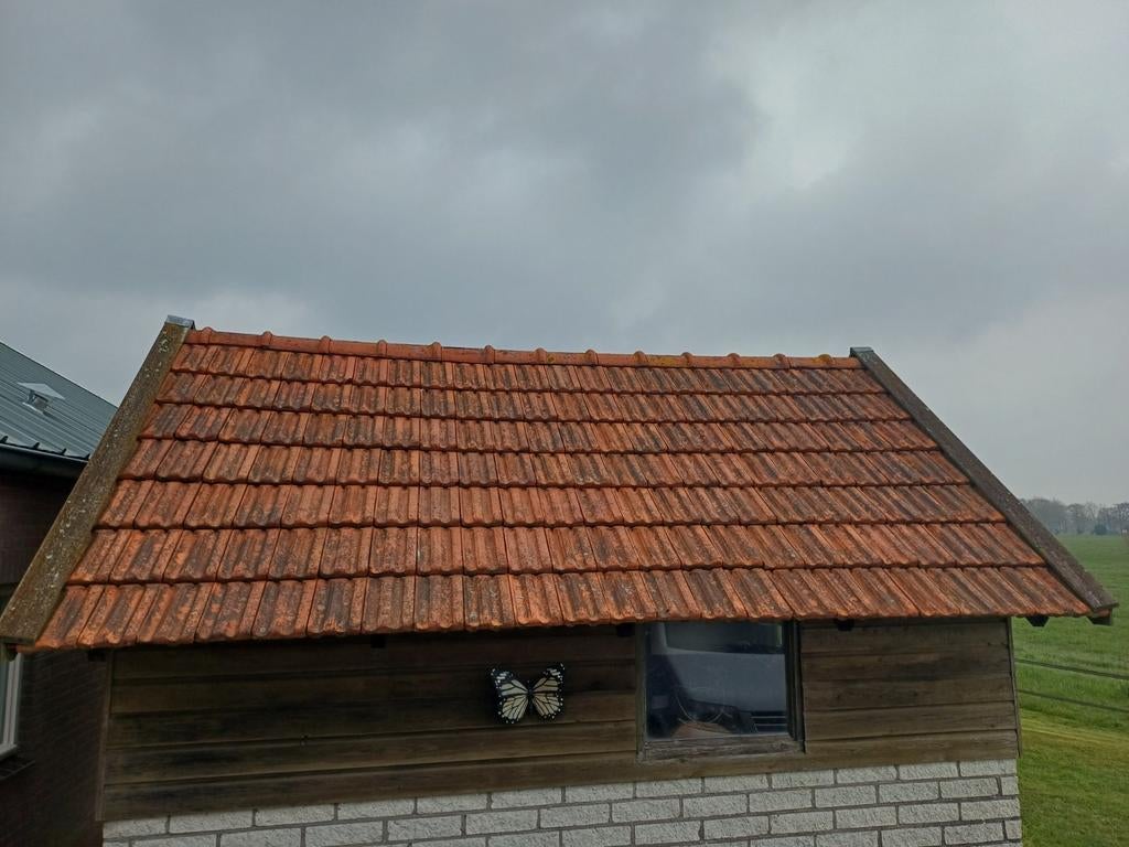 Dakpannen, Doe-het-zelf en Verbouw, Dakpannen en Dakbedekking, Ophalen, Gebruikt, Steen of Klei, 15 m² of meer