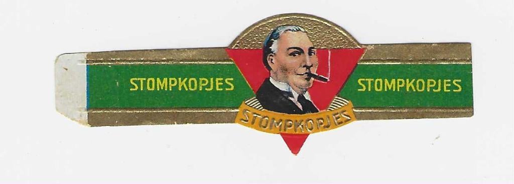 Klassiek 20 - 478  stompkop    sigarenbandjes, Ophalen of Verzenden, Gebruikt, Sigarenbandjes