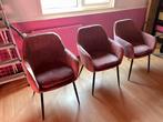 Leuke eettafelstoelen (3) velvet roze, Ophalen, Overige kleuren, Drie, Zo goed als nieuw