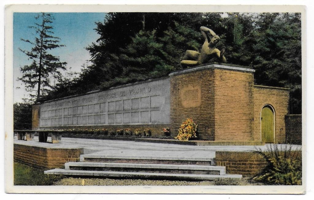 Ede Mausoleum Op de Paasberg ansichtkaart ( B7236 ) uit 1949, Verzamelen, Ansichtkaarten | Nederland, Ophalen of Verzenden, 1940 tot 1960