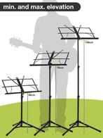 Boston MS-40-BK opvouwbare lessenaar zwart, ., Nieuw, ., Muziekstandaard