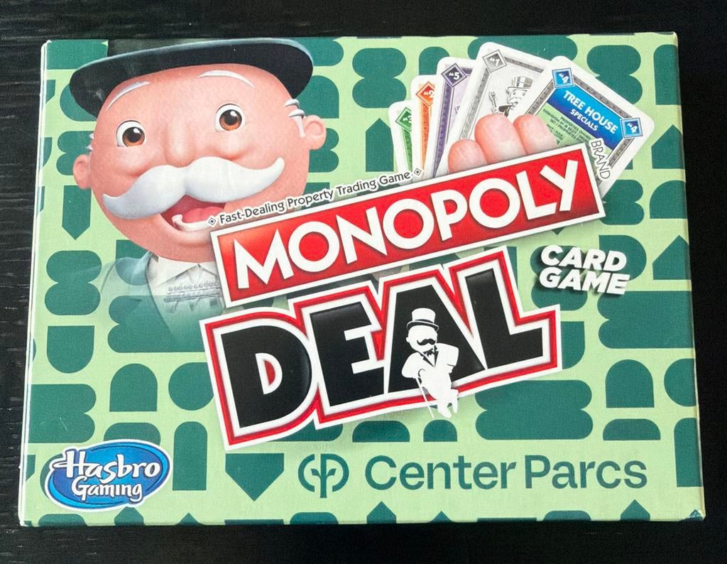 Monopoly Deal Kaartspel Center Parcs Editie 8+ jaar, Ophalen of Verzenden, Nieuw
