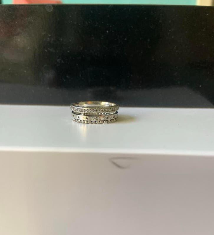 Pandora kralen ring, maat 56, Sieraden, Tassen en Uiterlijk, Ringen, Ophalen of Verzenden, Zo goed als nieuw, 17 tot 18, Dame