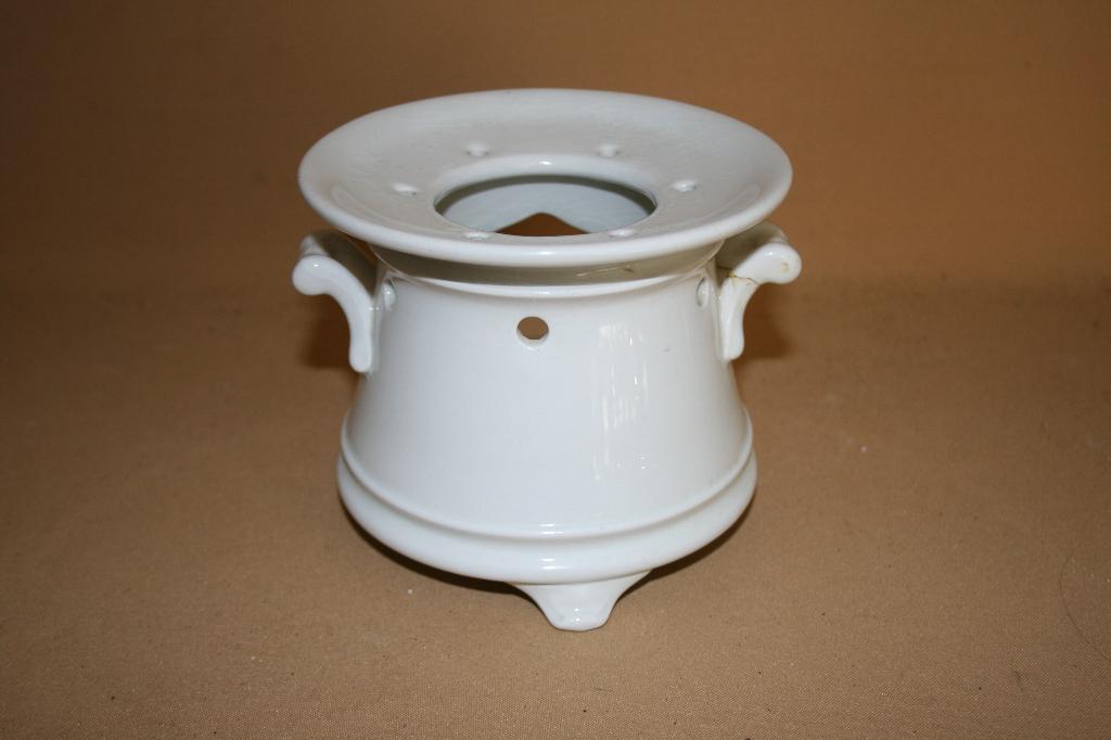 Wit aardewerk theelicht Petrus Regout Maastricht, Ophalen of Verzenden