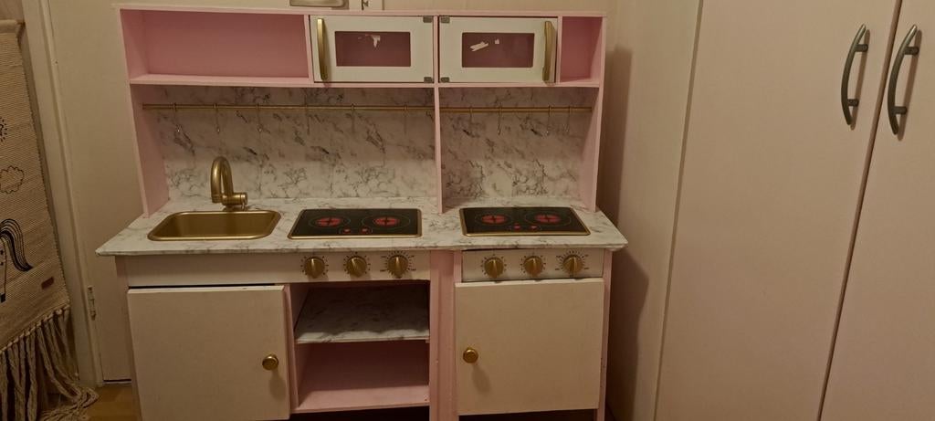 Grote kinderkeuken met potjes en pannetjes, Ophalen of Verzenden