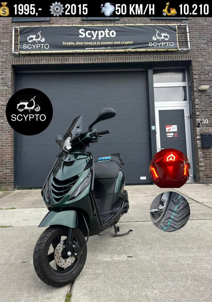 Piaggio Zip | RDW GEKEURD | Brom | Kickstart | Full Option, Fietsen en Brommers, Scooters | Piaggio, Italie, Piaggio, Maximaal 45 km/u