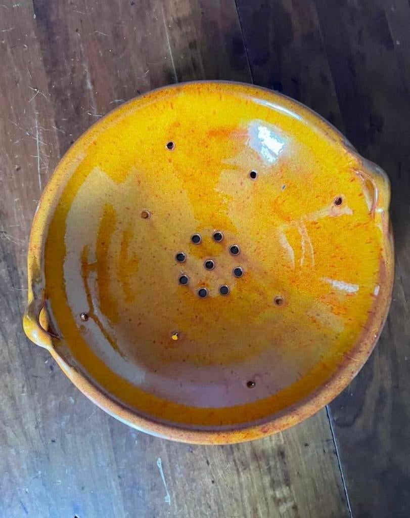 Fruittest vergiet van keramiek, Ophalen