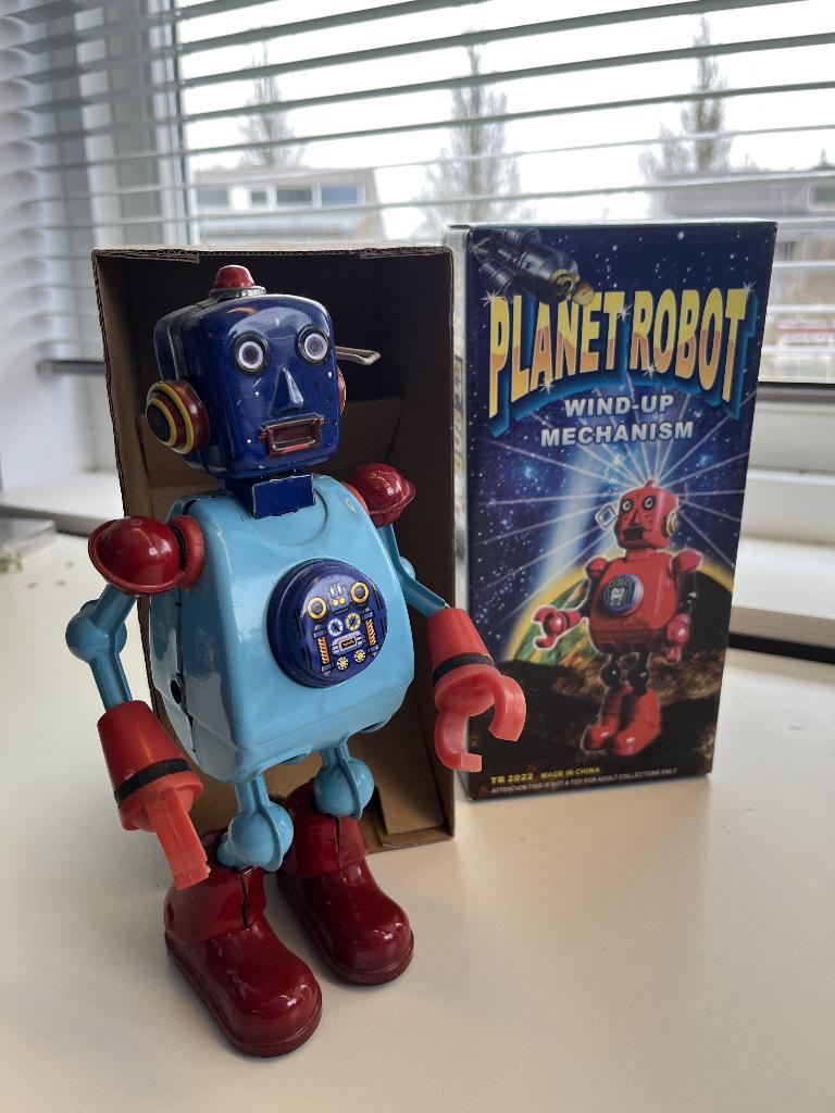 Planet Robot van blik, Ophalen of Verzenden
