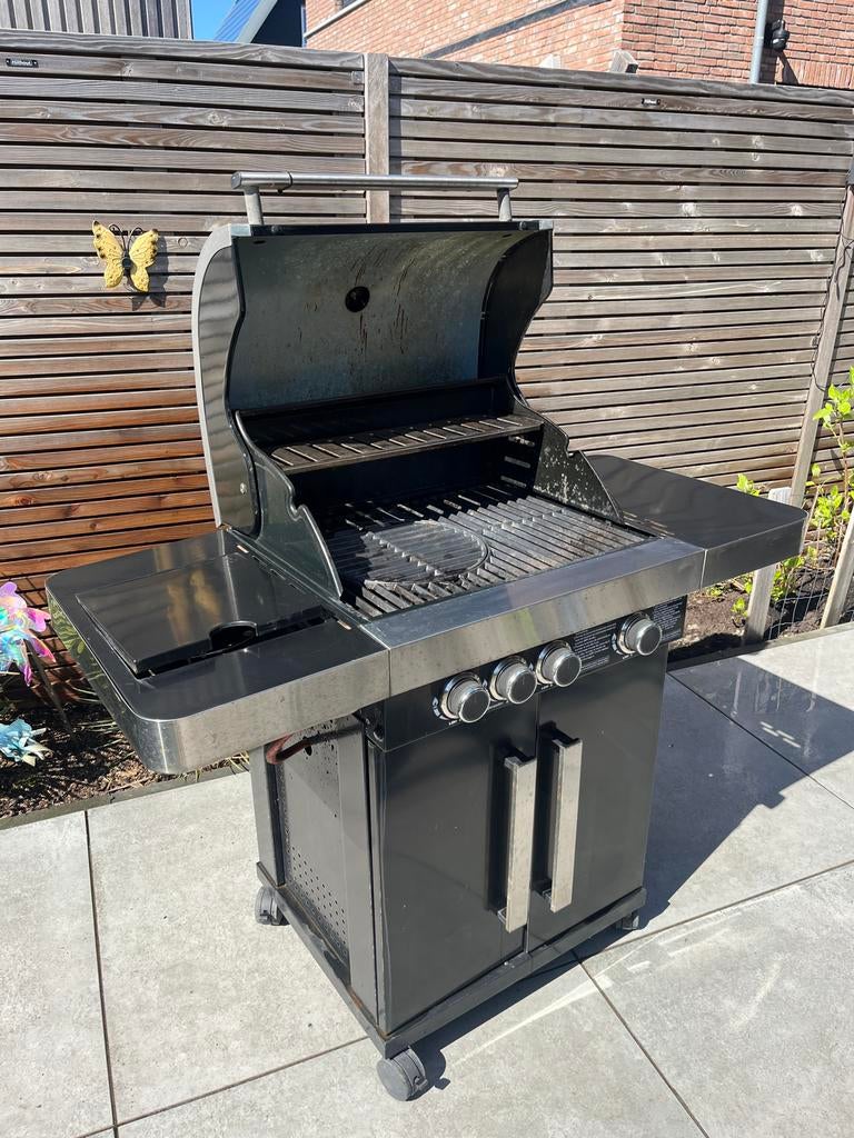 BBQ gas met zijbrander - Ideaal voor zomeravonden!, Tuin en Terras, Gasbarbecues, Ophalen, Gebruikt