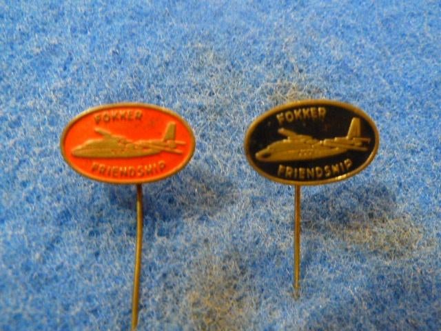 Speldjes 2 x Fokker Friendship, Ophalen of Verzenden, Zo goed als nieuw, Overige onderwerpen