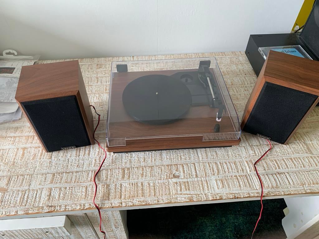 Lenco platenspeler met Bluetooth en 2 boxen (naald defect), Ophalen of Verzenden, Niet werkend, Platenspeler, Overige merken
