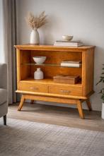 Vintage theekastje (eventueel bezorgen mogelijk), Ophalen, Met plank(en), Mid century, Eikenhout