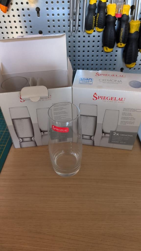 Spiegelau Cremona drinkglazen, 4 stuks, Ophalen, Glas of Glazen, Nieuw, Glas