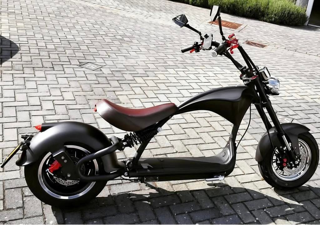 Echopper 3.0 mat zwart met 2 extra accu's, Gebruikt, Maximaal 45 km/u, Elektrisch, Ophalen of Verzenden