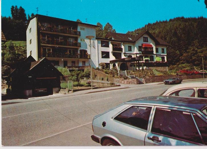 Duitsland , Schönmünzach met auto's, LAMBORGHINI ESPADA, Verzamelen, Ansichtkaarten | Buitenland, Gelopen, Duitsland, 1960 tot 1980