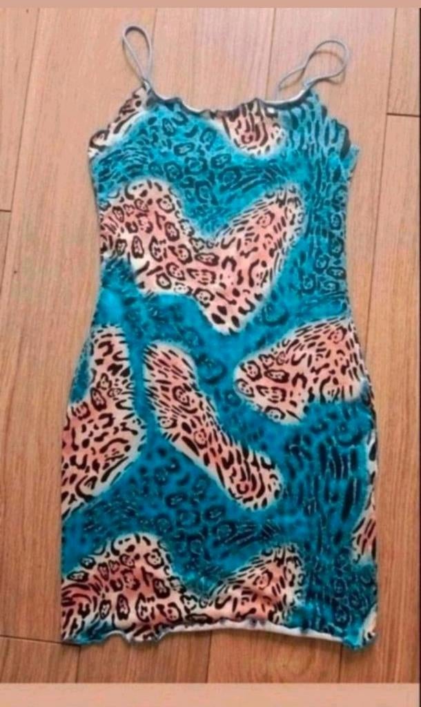 Blauw jurkje Maat S, Ophalen of Verzenden, Zo goed als nieuw, Maat 36 (S), Blauw