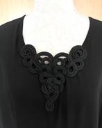 Zwarte blouse maat 44/46[Dm], Ophalen of Verzenden, Zo goed als nieuw, Maat 42/44 (L), Zwart