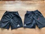 2 x Adidas short 164/XS, Blauw, Ophalen of Verzenden, Zo goed als nieuw, Voetbal
