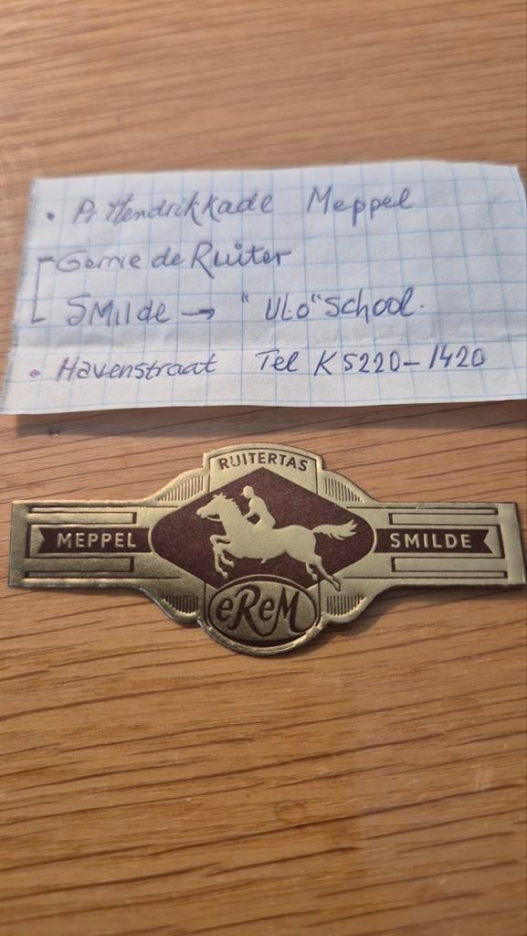 Sigarenbanden Meppel, Ophalen, Sigarenbandjes