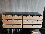 2 IKEA Moppe mini ladekast met glasplaat, Ophalen, Minder dan 50 cm, Gebruikt, 5 laden of meer