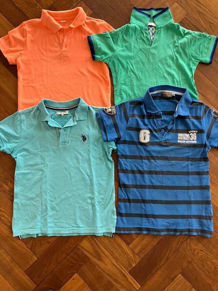 4 poloshirts 134, Kinderen en Baby's, Kinderkleding | Maat 134, Ophalen of Verzenden, Gebruikt, Jongen, Shirt of Longsleeve