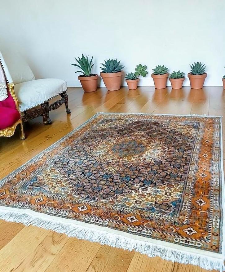 Handgeknoopt Perzisch tapijt Bidjar Oosters vloerkleed, Huis en Inrichting, Stoffering | Tapijten en Kleden, Gebruikt, 200 cm of meer