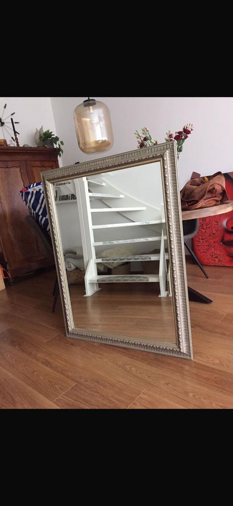 Spiegel, Huis en Inrichting, Woonaccessoires | Spiegels, Gebruikt, 75 tot 100 cm, 100 tot 150 cm, Rechthoekig, Ophalen