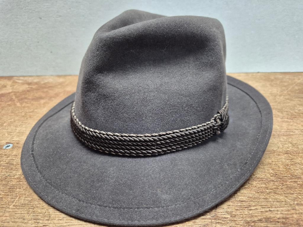 Mayser vilten Hoed, top! Bruin, maat medium/large, Ophalen of Verzenden, Hoed, Mayser, 57 cm (M, 7⅛ inch) of minder