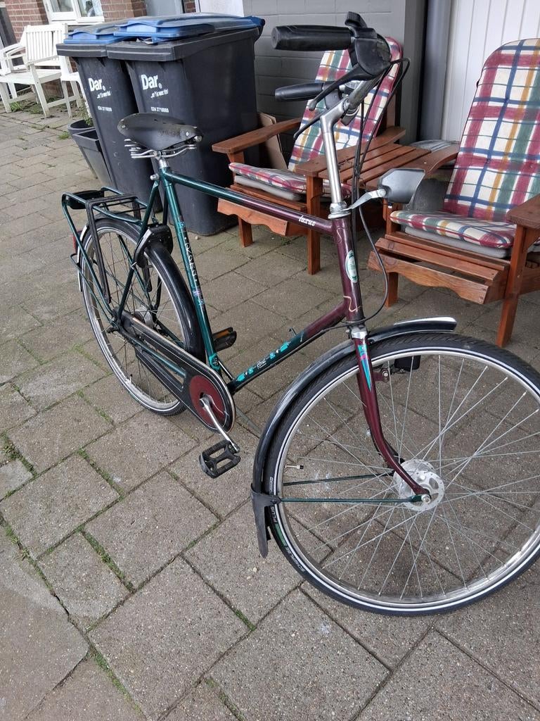 Super degelijke herenfiets framemaat 65/28.3vers.  78.00 eur, Fietsen en Brommers, Gebruikt, Versnellingen, 65 cm of meer, Trommelrem