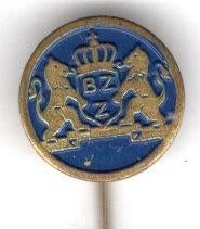 Brinkers - Zoetermeer blauw op koper boter speldje ( K_182 ), Verzamelen, Verzenden, Nieuw, Merk, Speldje of Pin