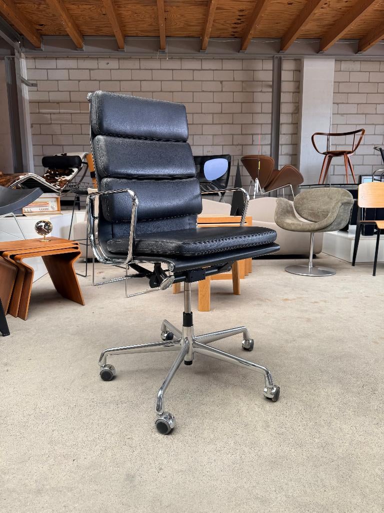 Vitra Eames EA219, Huis en Inrichting, Bureaustoelen, Zo goed als nieuw, Bureaustoel, Zwart, Ergonomisch, Ophalen