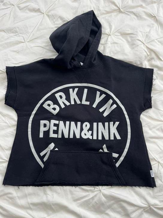 Penn en Ink hoodie mt s, Kleding | Dames, Truien en Vesten, Ophalen of Verzenden, Zo goed als nieuw, Maat 36 (S), Zwart