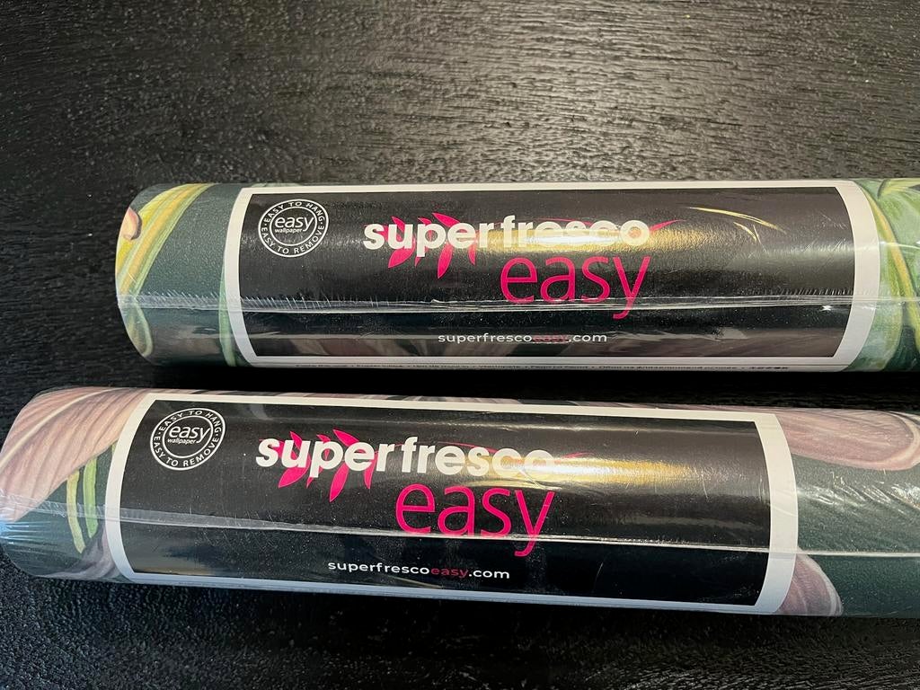 Behang bloemen 2 rollen, Ophalen, Minder dan 10 m²