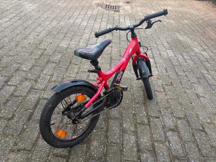 Scool Kinderfiets 16 inch - Rood, Fietsen en Brommers, Fietsen | Kinderfietsjes, Gebruikt, 16 tot 20 inch, Ophalen