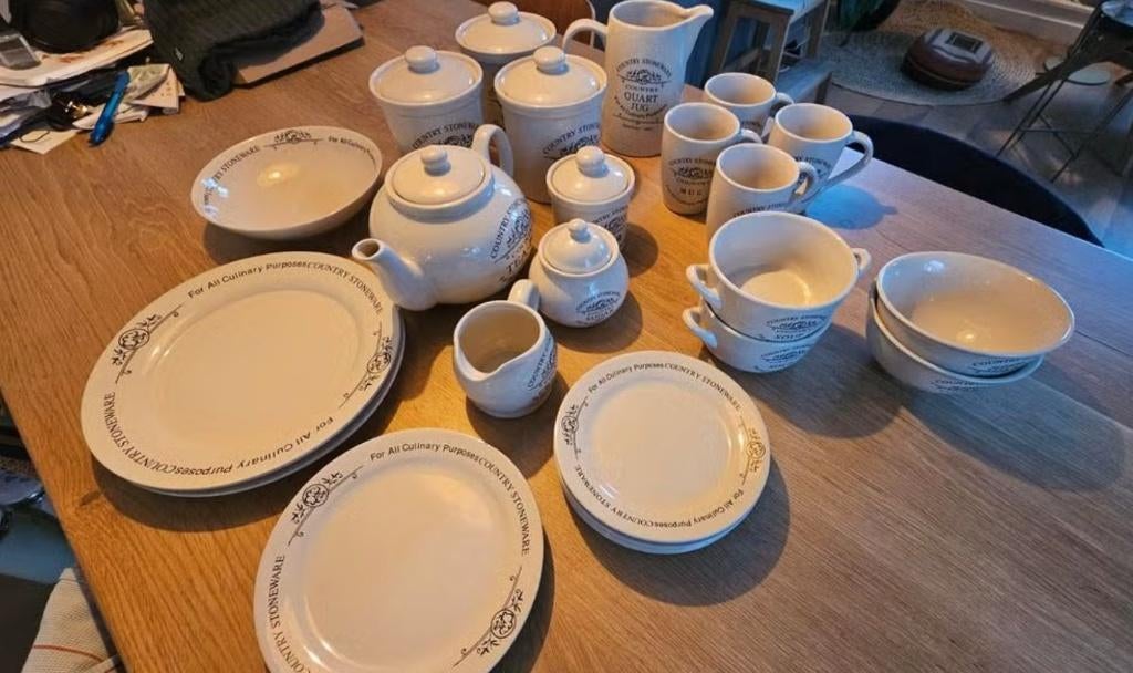 Servies set | Country Stoneware | set van 25, Ophalen, Keramiek, Nieuw, Overige stijlen