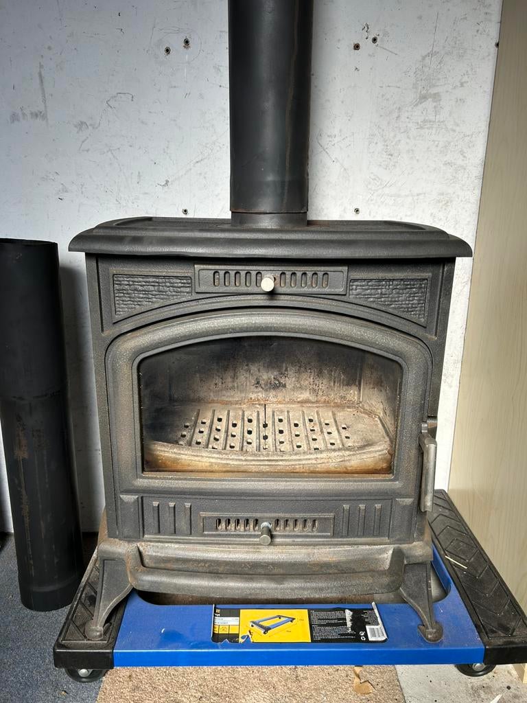 Gietijzeren Houtkachel | Kratki Koza K6 (8 kw), Huis en Inrichting, Kachels, Ophalen, Gebruikt, Houtkachel, Vrijstaand