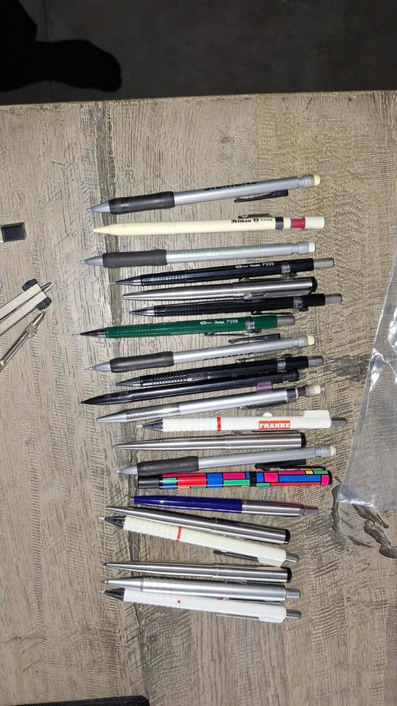 Diverse pennen en potloden, waaronder Parker, Ophalen of Verzenden