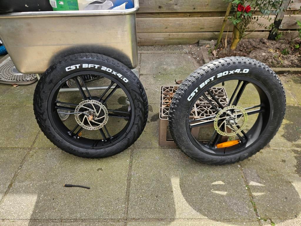 Ouxi v8 fatbike voor en achter wielen, Fietsen en Brommers, Fietsonderdelen, Ophalen, Fatbike