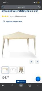 Handson partytent Ecru antraciet waterafstotend, Tuin en Terras, Partytenten, Ophalen, Zo goed als nieuw, Minder dan 5 meter