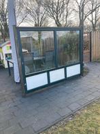 Tuinscherm glas / windscherm / terrasscherm, Tuin en Terras, Tuinschermen, Ophalen, Zo goed als nieuw, 200 cm of meer, 150 tot 200 cm
