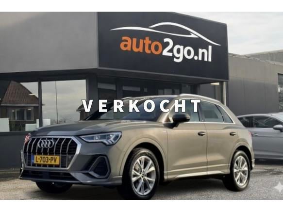 Audi Q3 35 TFSI AUT7 S-LINE LEDER NAVI DIGI-DASH CARPLAY LED, Euro 6, 4 cilinders, 1505 kg, Leder en Stof